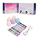MakeUpPro - 291pcs Complete Beauty Kit With 180 Color Make-Up Eye Shadow Shimmer Palette, 66 Color Lip Gloss Palette, 12 Glitter Eye And Lip Liner Pens, 12pcs Makeup Brush Set, 15 Color Concealers, 5 Makeup Teardrop Sponges + Professional Eyelash Curler