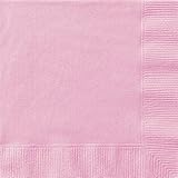 servilletas bautizo punto de cruz Paquete de 20 servilletas color rosa claro