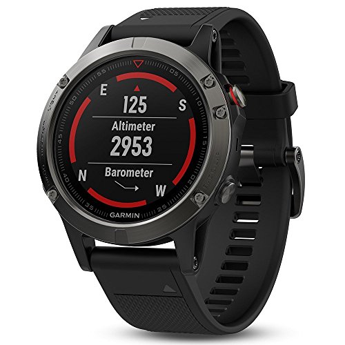 Garmin Fēnix 5 Smartwatch Gps-Multisportuhr, Grau, Armband Schwarz, 47 mm - 2