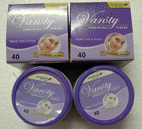 2 Spool x 300m Vanity Eyebrow Threading Thread Extra Soft Strong Anti Bacterial