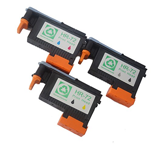 OYAT® Remanufactured Druckkopf / Tintenpatrone für HP 72 DesignJet T1100 T1100 T1100 T1300 T1300 T1300 T300 T700 T700 T700 (3 xDruckkopf)