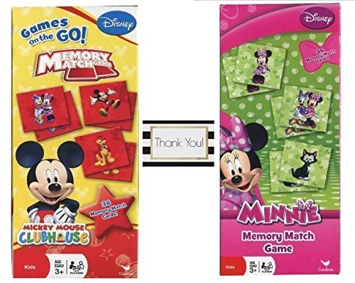Preisvergleich Produktbild Mickey and Minnie Mouse Memory Match Game - 2 Games