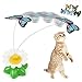 Produktbild 1 PC Elektrische drehbare bunte Schmetterling Funny Cat Spielzeug Haustier Seat ScratchToy f¨¹r Katzen Kitten (8 * 5.5cm)