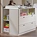 Produktbild Babyzimmer Wickelkommode weiß Wickeltisch Babytisch Baby Kommode & Regal
