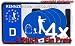 Produktbild Shirtzshop Zombie II Horror werwolf Zombies NUMMERNSCHILD Aufkleber Autoaufkleber 4er Set