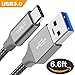 Produktbild USB C Kabel auf USB 3.0 BrexLink 2M USB Tye C Ladekabel, Nylon Type C kabel für Samsung Galaxy S9 S8 Plus,Note 9 8 A7 A5 A3 2017, LG G5 G6 V30 V20, Huawei P9 P10 Mate 10 9, Sony Xperia XZ Xa1 Z5, HTC 10/U11(Grau)