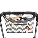 GudeHome Pushchair Organiser Storage Baby Stroller Organizer Diaper Bag Changing Bag and Removable Zipper Pouch