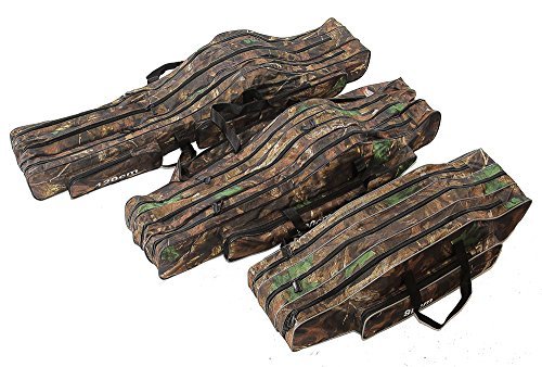 KANANA Bolsa de Pesca Bolso de Cañas de Pescar Maletín Caña de Pescar Holdall Bolso Pescador (3 Posiciones) - 80cm