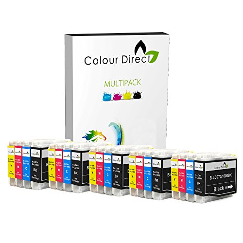 20 Colour Direct LC970 / LC1000 Kompatibel Druckerpatronen Ersatz für Brother DCP-130C / DCP-135C / DCP-150C / DCP-155C / DCP-330C / DCP-350C / DCP-375C / DCP-540CN / DCP-560CN / DCP750CW / DCP-770CW / Brother MFC-230C / MFC-235C / MFC-240CN / MFC-240C / MFC-260C / MFC-440CN / MFC-465CN / MFC-660CN / MFC-665CW / MFC-680CN / MFC-685CW / MFC-345CW / MFC-885CW / MFC-3360C / MFC-5460CN / MFC-5860CN / Brother Fax-1360 / Fax-1355 / Fax-2480C / Fax-1460 / Fax-1560