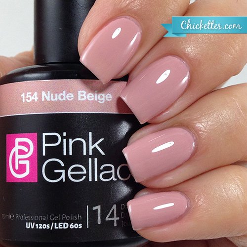 Pink Gellac Gel-Nagellack, Farbe 154 Nude, UV-/LED-härtend, 15 ml - 2