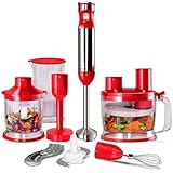 braun mixstab 600 watt 🍅【Stufenlose Geschwindigkeitsregulierung】Der Stabmixer ist zum schnellen Pürieren, Mixen oder Zerkleinern geeignet, niedrige Geschwindigkeit für weiches Obst und Gemüse oder Babynahrung, schnelle Geschwindigkeit für Eiweiß, härtere Früchte usw.