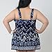 JXStar Women's Plus Size Swimwear With Adjustable Strapes UK26 Purple Blue