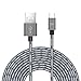 Produktbild USB Typ C Kabel, MK Nylon Geflochten Tangle-Free High Speed USB-C auf USB-A Datenkabel Ladekabel für Neuen MacBook, ChromeBook Pixel, Nexus 6P / 5X und Andere Geräte mit Type-C Anschlüsse (10ft / 3m, Grau)