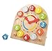 Lelin Children Kids Wood Wooden Learning 24 Hour Clock Creative Education Toy