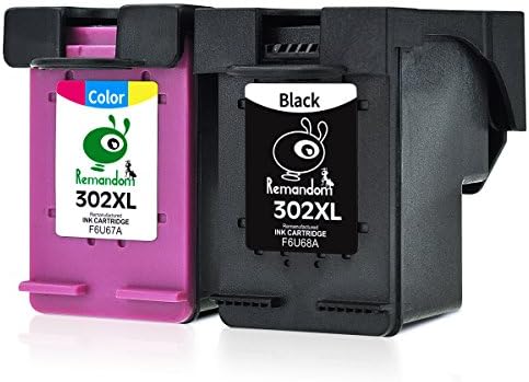 Remandom For HP 302XL Remanufactured Ink Cartridges For HP ENVY 4520 4525 4524 4527 4522 4528 4521 Officejet 3833 4658 3834 3830 3831 4654 4650 3832 4655 4657 Deskjet 3630 2130 3636 1110 3633 (1BK+C)