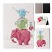 Produktbild Kindle paperwhite Lederhülle, ZXK CO® PU Leder Tasche Hülle + Hart PC Innern Schutzhülle für Kindle Paperwhite 2015 300 PPI 3.Generation / 2014 / 2013 / 2012 (6,0 Zoll) Smart Case mit Ständer Funktion-Elefanten Familie