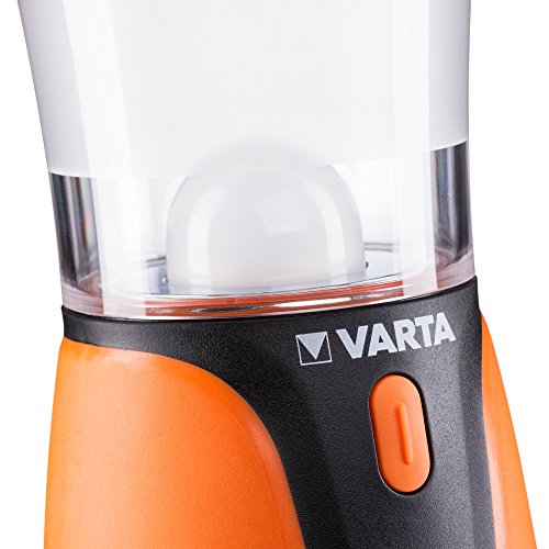 Varta 3 Watt LED Outdoor Sports Comfort Lantern 3D Leuchte Lampe, spritzwassergeschützt, mit 10 Watt bernsteinfarbener LED für weniger Insekten - 5