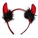 Produktbild Teufelshörner Ohren Alice Haarband Schwarz/Rot Halloween Fancy Dress Hen Night Feiern