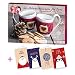 Produktbild itenga AktionsSet11 1x Roth gefüllter Adventskalender Tee für Zwei mit 24 Teesorten + 4 Weihnachtskarten Klappkarten