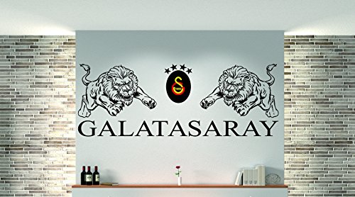 Preisvergleich Produktbild 3 Farbig Galatasaray als Wandtattoo Beschreibung beachten!! I Aufkleber in 27 Farben und versch. Gr. - ca. 133 x 48 cm (bxh) - WUNSCHFARBE
