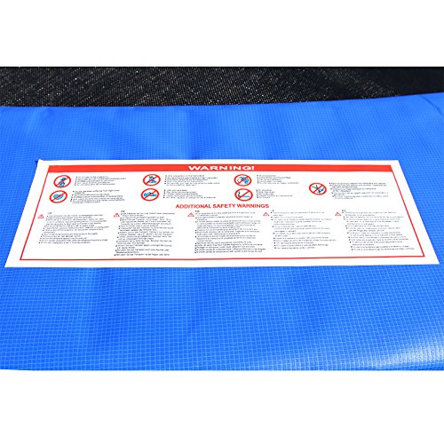 Songmics® Trampolin Randabdeckung 30 cm Breit Ø 244cm 305cm 366cm 100% UV-beständig Reißfest Federabdeckung Randschutz - 8