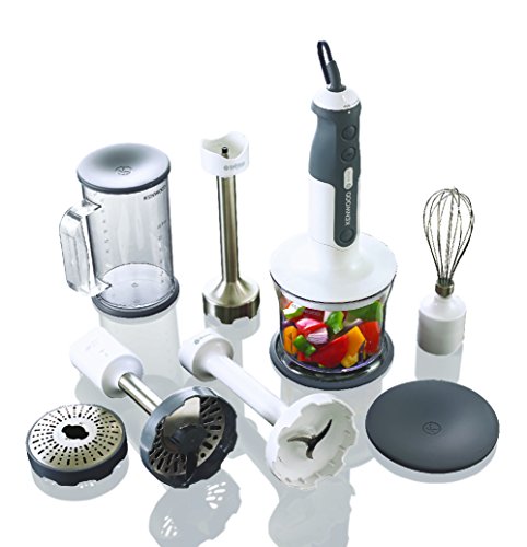 Kenwood HDP 408WH Stabmixer Set (800 Watt, 2,5 Kg, Triblade System) weiß/grau - 6