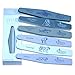 LBC EsFlow Nail Files “Wild Files”, Set of 6 Professional Nail Files, High and Durable Studio Quality