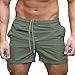Produktbild Ursing Sommer Herren Shorts Fitness Bodybuilding Mode Lässige Super Gemütlich Atmungsaktiv Kurze Hosen Sporthose Schwimmhose Beachshort Schwimmhose Freizeithose Strandshorts (M, Grün)