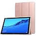 Produktbild MoKo Hülle für Huawei MediaPad M5 Lite 10, Ultra Slim PU Leder Tasche Schutzhülle Smart Case mit Auto Sleep/Wake up Funktion und Standfunktion für Huawei MediaPad M5 Lite 10" 2018 - Rose Gold