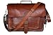 Produktbild CLASSYDESIGNS Handgefertigte Aktentasche Crossbody Schulter Vintage Leder 15-Zoll-Laptop-Tasche