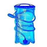 Gran calidad: la bolsa de hidratación está hecha de PEVA de alta calidad, que es un material grueso, flexible y antibacteriano. Es completamente resistente a la presión y a prueba de fugas para ciclismo, correr, senderismo y otras aventuras al aire libre.
