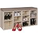 Produktbild FineBuy Schuhbank LUISA 10 Paar Schuhe Schuhschrank Sonoma Eiche Flur 103,5 x 53 x 30 cm | Sitzbank Flur mit Polster Sitzauflage | Schrank Flur-Bank Regal Garderobe | Garderobenbank
