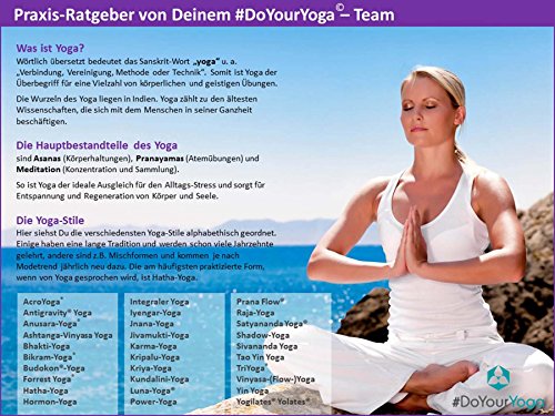 Rutschfeste Yogamatte »Suri« aus umweltfreundliche und weichen TPE hergestellt ( Maße: 183 x 61 x 0,5 cm ) inkl gratis Tragebänder für die Matte – die ideale Matte für Yoga & Pilates – natürlich geruchslos / in den Farben schwarz, blau, grün, orange, türkis und pink / auch als Sportunterlage / Fitnessmatte bzw. Gymnastikmatte verwendbar. Die Oberfläche ist rutschfest, angenehm, strapazierfähig & langlebig. - 9