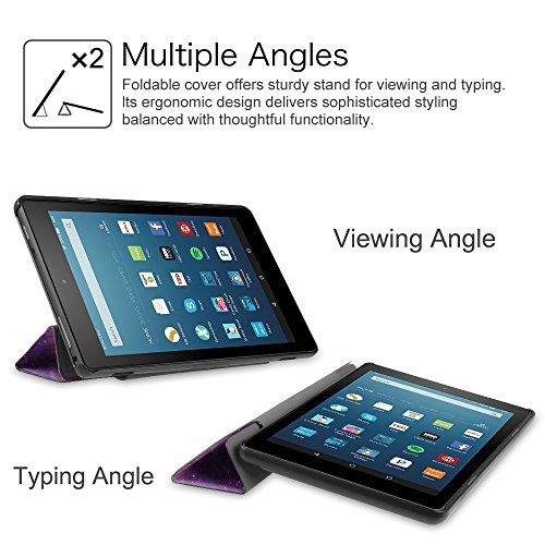 Fintie Hülle für Fire HD 8 2016 – Ultra Slim Lightweight Schutzhülle Smart Cover mit Standfunktion und Auto Schlaf / Wach Funktion für das neue Fire HD 8 Tablet (6. Generation – 2016 Modell), Die Galaxie - 8