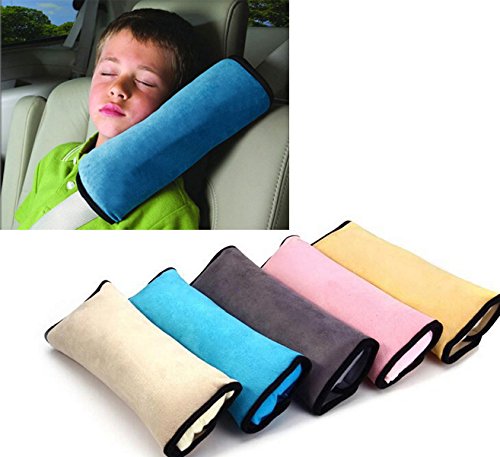 Preisvergleich Produktbild Gurtpolster Gurtschoner Sicherheitsgurt Gurte Schulterpolster Gurtschutz (Grau)