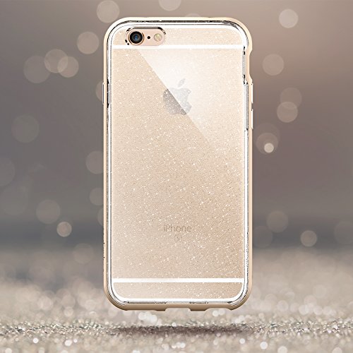 iPhone 6S Case, SpigenÂ® iPhone 6 Case Cover [Neo Hybrid EX] with Flexible Inner Bumper and Reinforced Hard Frame for iPhone 6s/6 - Glitter Champagne Gold - 035CS21418