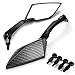 Motorcycle Chrome Plated Billet Aluminum Outside Rearview Side View Mirrors Multi Angle Adjustable Blindsight Rearview Handle Bar End Convex Universal Fit For BMW F650 CS GS/Dakar F800R F800GS F800