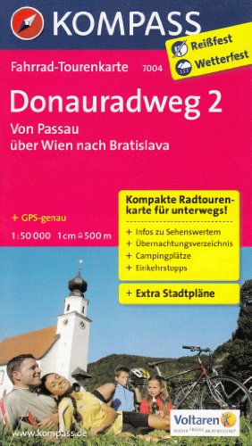 Download Danube piste cyclable - Passau à Bratislava (Allemagne, Autriche, Slovaquie) 1:50.000 carte topographique de cyclisme KOMPASS # 7004 durable et Waterfproof Download Danube piste cyclable - Passau à Bratislava (Allemagne, Autriche, Slovaquie) 1:50.000 carte topographique de cyclisme KOMPASS # 7004 durable et Waterfproof