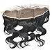 Moresoo 13*4 size body wave Lace frontal closure ear to ear with baby hair 100% unprocessed Brazilian virgin hair 10inch long