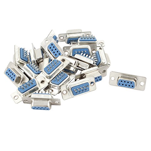 20 pcs DB9 RS232 seriell 9 pin Buchse Anschluss Stecker