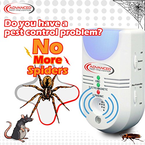 Ultraschall Schädlingsbekämpfung, Elektronisch, 6 in 1, EU-Stecker, Biologische Schädlingsbekämpfung für Haus und Wohnung, Bekämpft Mäuse, Maus,Nagetiere, Spinnen, Ameisen, Motten, Insekten & mehr, Elektromagnetisch & Ionisch, Eingebautes Nachtlicht, Einfach Einstecken für die Insektenabwehr, Haustier- & Kindersicher Verhinderung - 4