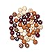 Produktbild Basteln - Holzperlen - Braun-Mix - Speichelfest - 10mm ca.47st. - (1x1Set)