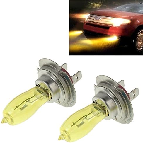 FINE QUALITY Light Bulb, 2 X H7 HOD Xenon Bulbs 12V 100W 3500K Yellow Light Headlights ,GISION