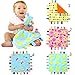 Produktbild CHENG YUAN 1PC weiches taggies Mehrfarbenaufkleber Babyspielzeug, appease Tuch Stoffspielzeug, bunter Marionettenfarbendecke mini nette Art und Weise Greifen tröstende Puppe Multifunktionspuppen (3)