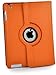 Produktbild JAMMYLIZARD Hülle für Apple iPad Pro 12.9 2015 | 360 Grad Rotierende Ledertasche Smart Case, Orange