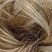 HAIR EXTENSION SCRUNCHIE NATURAL BLONDE UP DO DOWN DO MULT TONES SPIKY TWISTER