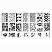 Amison 10pcs Women Nail Art DIY Nail Stamp Stamping Image Plate Print Nail Art Template