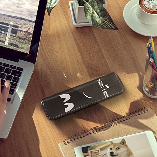 MoKo Hülle für Apple Pencil – Premium PU Leder Tasche Stiftschlaufe Stift Schleife Sleeve Cover Schreibzeug Schreibgerät Beutel mit eingabauter Tasche und Halter für Apple iPad Pro Pencil / Pen, Dont Touch - 5