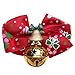 Produktbild AUTULET Welpenhalsband Für Katzen Kleine Hunde Mit Glocke Einstellbare Halskette Weihnachten Haustier Hund Bowtie Personalisiert
