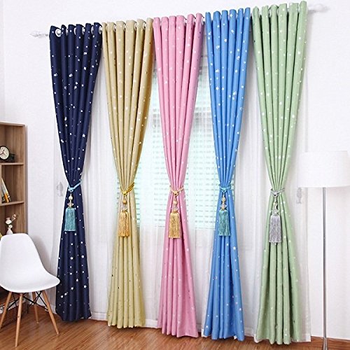 Preisvergleich Produktbild bureze Sky Star Verdunklungsvorhänge Tüllen isoliert Drapes